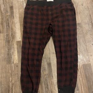 PLAID GOODFELLOW JOGGER PAJAMAS